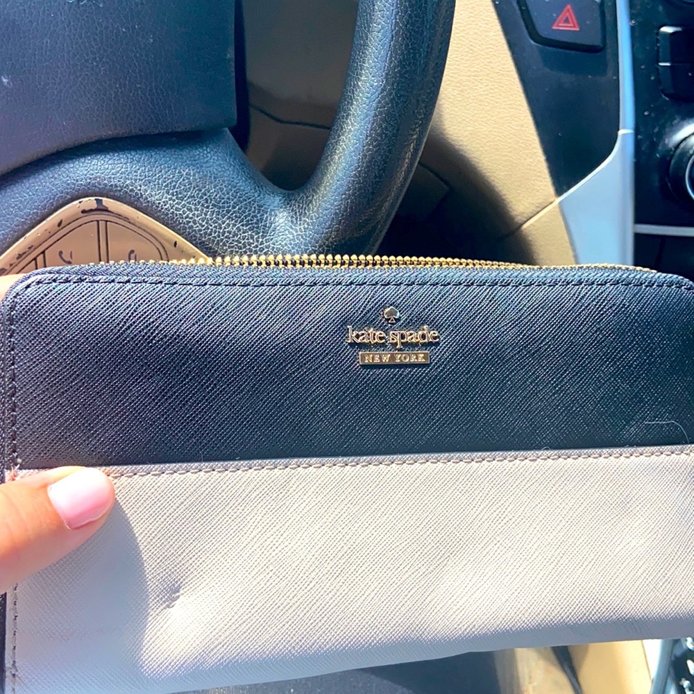 Kate spade Black and Tan wallet